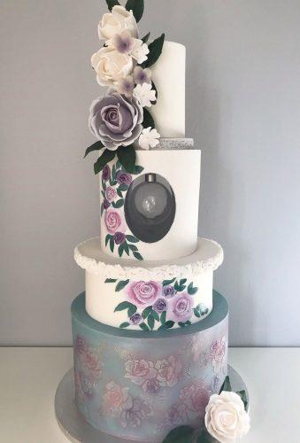 handpainted wedding cakes elegant cake with roses sweetdropsofheaven