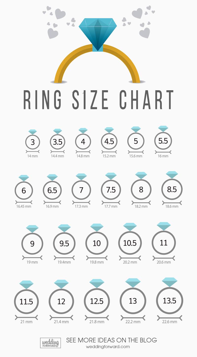 Real Size Ring Chart