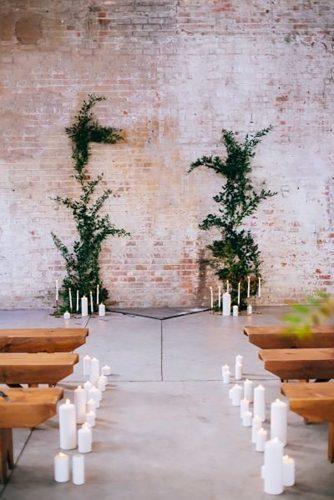 industrial wedding decor wedding aisle Anna Perevertaylo Photography