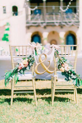 luxury wedding decor ideas chair decor Catherine Ann Photography