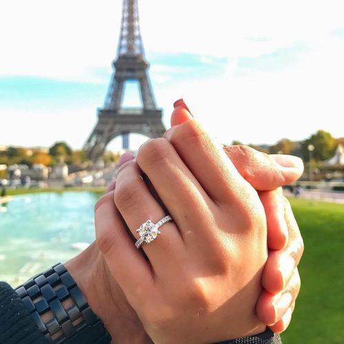 engagement ring selfie