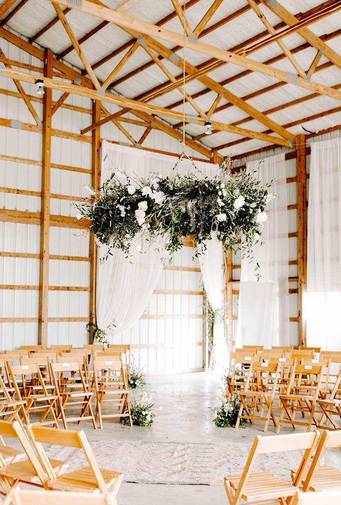 rustic wedding venues barn wedding ceremony Wehner Photography