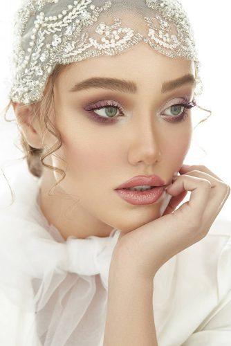 simple wedding makep elegant light pink and lilac nude bellona.photography