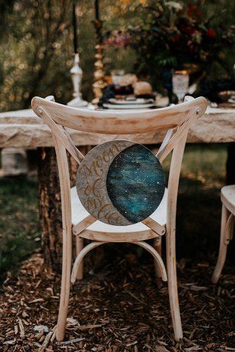 summer wedding trends chair sign bohemian with the moon elisa watkins