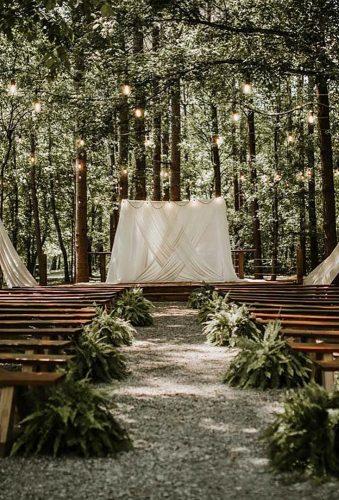 unique wedding venues forest ceremony decor cypressandlight