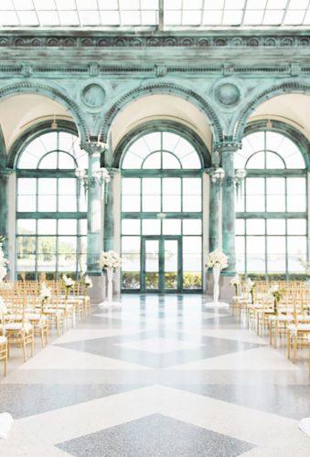 unique wedding venues museum ceremony decor Shea Christine Photography
