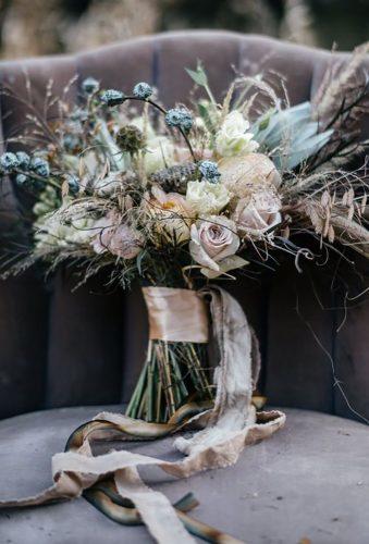 wedding dried flowers bouquets boho bouquet with tape Michael Tallman