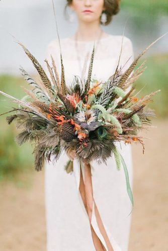 wedding dried flowers bouquets stylish boho bouquet flowersbysallyann