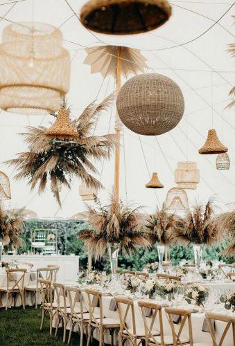 wedding dried flowers decor chic reception henryandmac