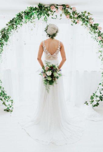 wedding floral moon gates simple moon arch racheldickensphotography