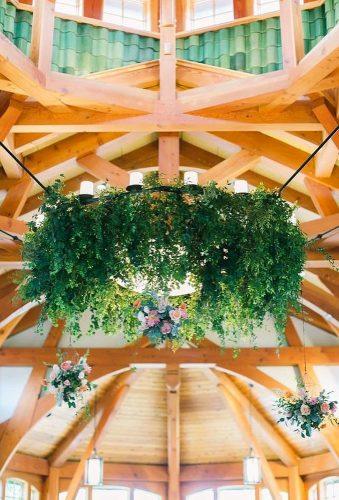 wedding hanging installations greenery decor whimhospitality