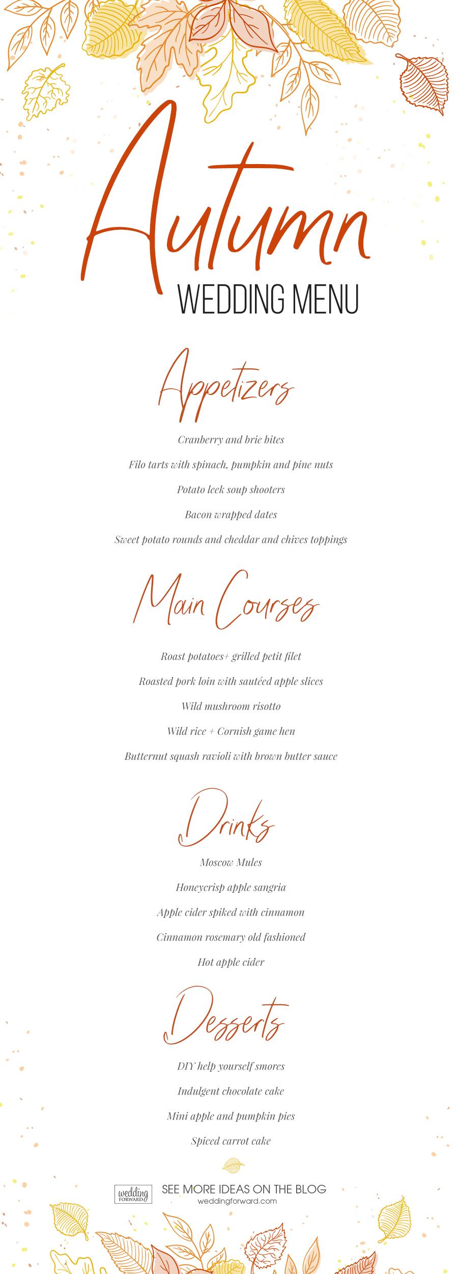 Top Wedding Menu Ideas In 2022 And Tips | Wedding Forward