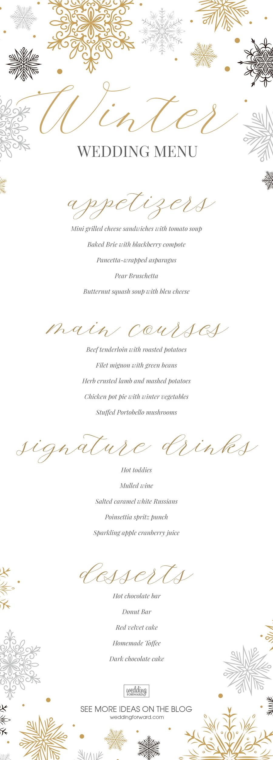 Top Wedding Menu Ideas In 2020 And Tips Wedding Forward