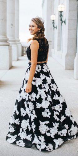 black wedding dresses lace top detached skirt with white ypsilondresses