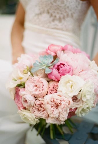 blush wedding bouquetsblush peony Koby Brown Photography