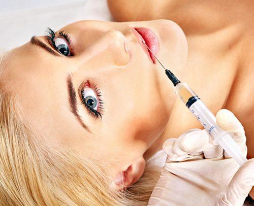 botox party injection blonde