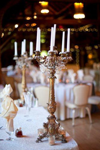 castle wedding vintage candlesticks jeanine rose photography