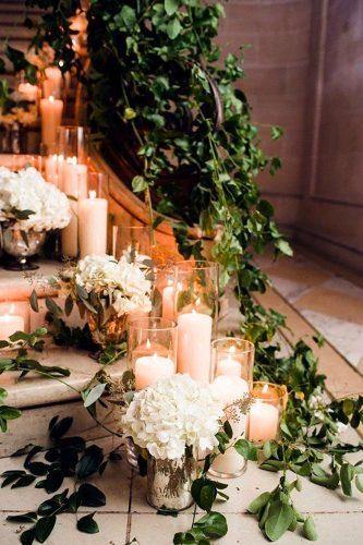 glam wedding decor ideas canle recepton decor Life in Bloom