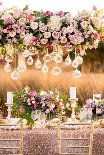glam wedding decor ideas floral details Ashley Fisher Photography