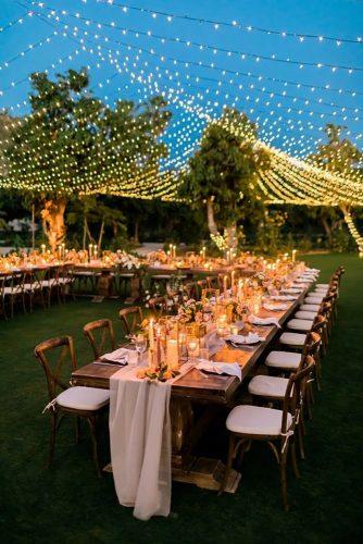 glam wedding decor ideas wedding ligting decor Ana_Jerome Photography