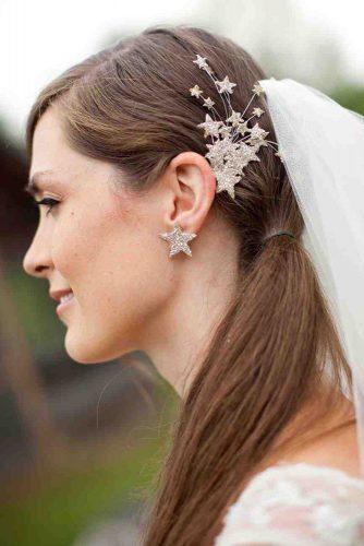 independence day wedding 4th of july bridal accessories hairpin with fireworks from golden stars sarahsmithphotography