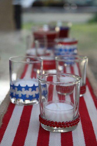 independence day wedding 4th of july diy candlesticks blue red white stars frugelegance1