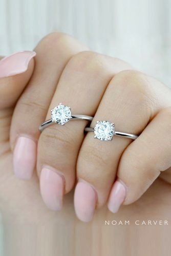 noam carver engagement rings diamond engagement rings round cut engagement white gold engagement rings noam carver