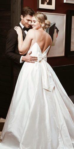 plus size wedding dresses a line simple with spaghetti straps bow justinalexander