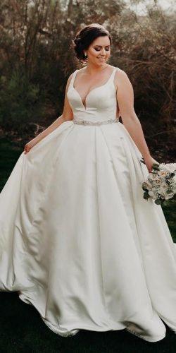 plus size wedding dresses ball gown simple sweetheart neckline maggiesotterodesign