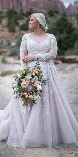 plus size bridal dresses with sleeves