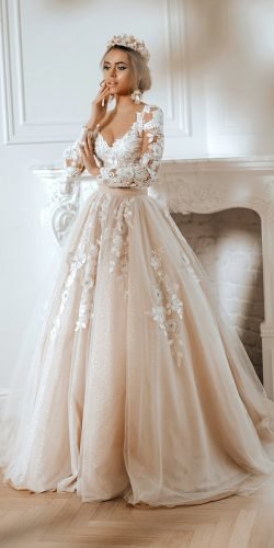 belle themed wedding dress