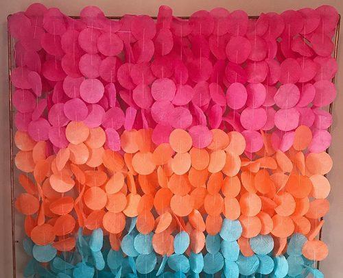 diy photo booth backdrop paper colorful backdrop