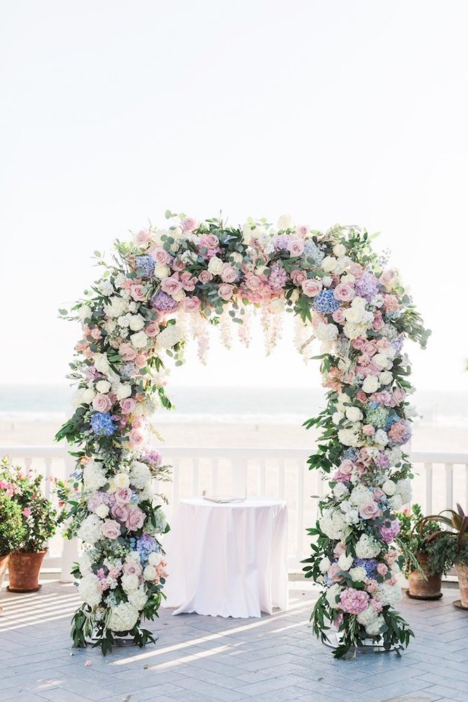 wedding arch decoration ideas tender floral arch