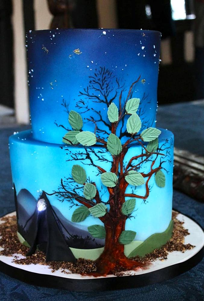handpainted wedding cakes unique cake