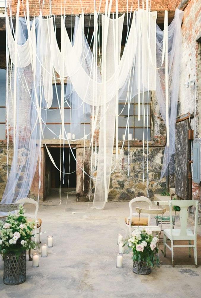 industrial wedding decor wedding aisle