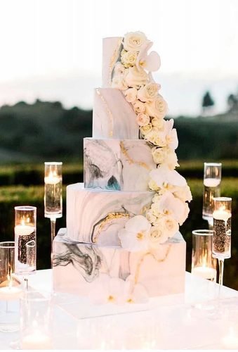 36 Trendy Marble Wedding Cakes Wedding Forward