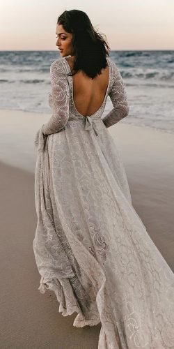 boho plus wedding dress