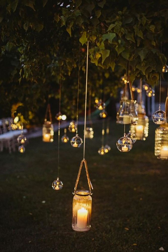 rustic wedding lanterns hangint lanterns Raquel Benito Photography
