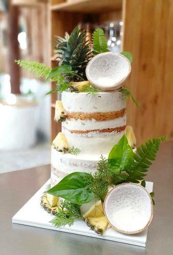 tropical wedding cake trends tropical naked cake cakeonsamui