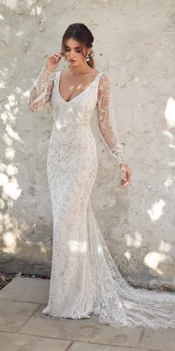 vintage wedding gowns with sleeves