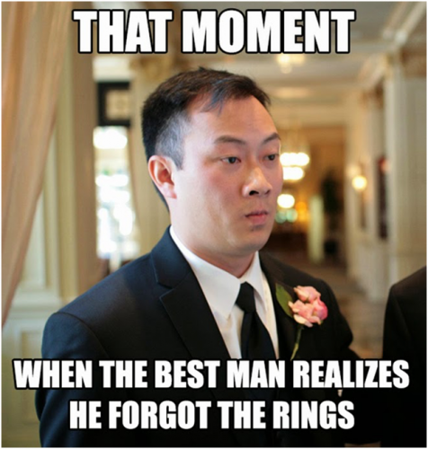 wedding memes that moment when best man forgot the rings