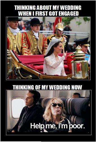 wedding memes wedding budget hilarious meme wedding budget expectation and reality