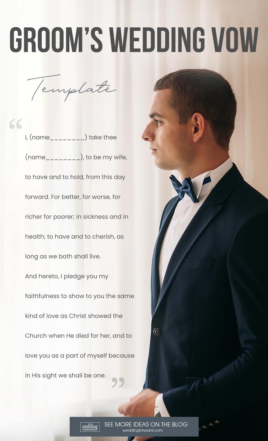 30 Wedding Vows For Him 30 [With Tips And Free Template]