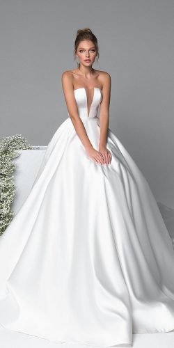 fitted ball gown wedding dress