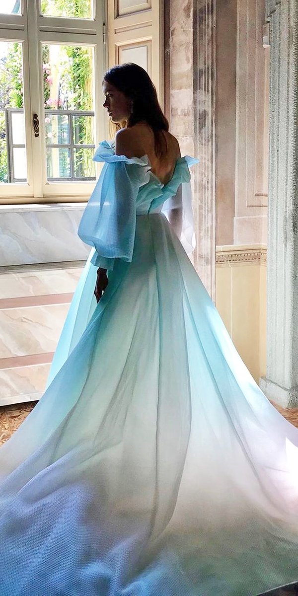 romantic blue clothing