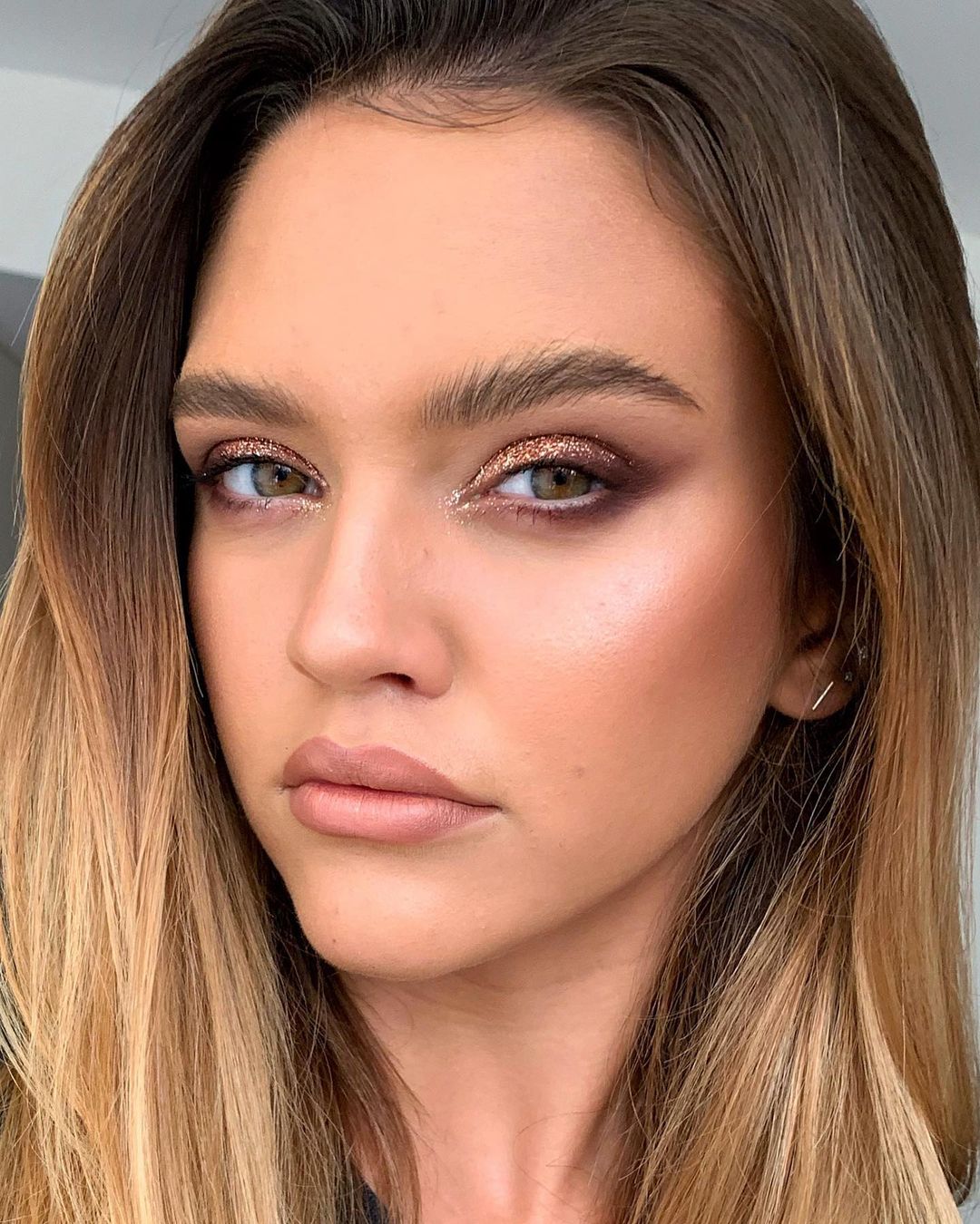 boho wedding makeup brown