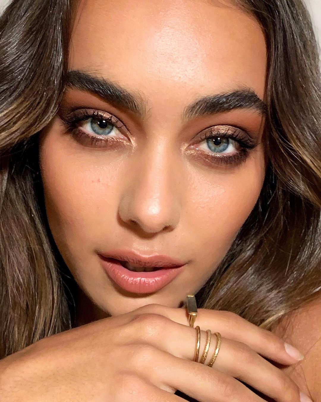 boho wedding makeup brown