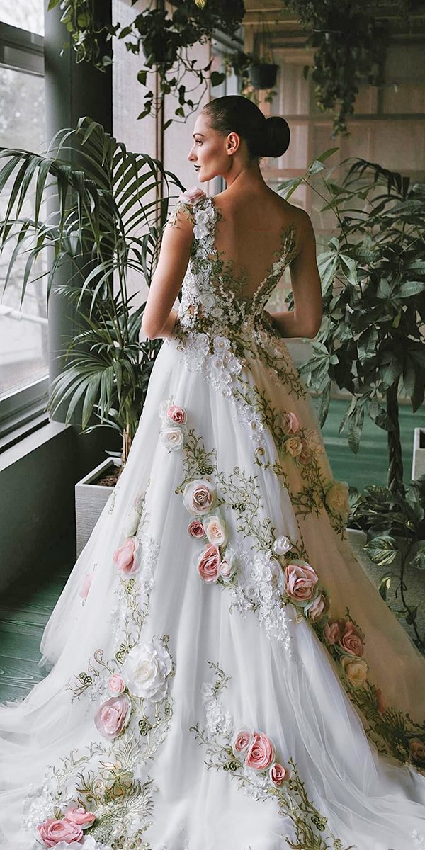 36 UltraPretty Floral Wedding Dresses For Brides Page 2 of 8