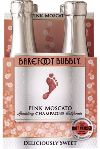 mini champagne bottles barefoot bubbly pink moscato champagne case