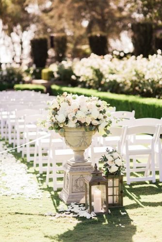park wedding floral ceremony decor Koman Photography